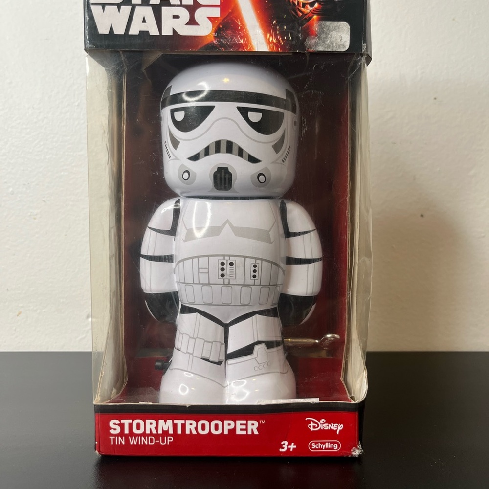 Disney Star Wars Stormtrooper Tin Wind-Up Toy - Black and White